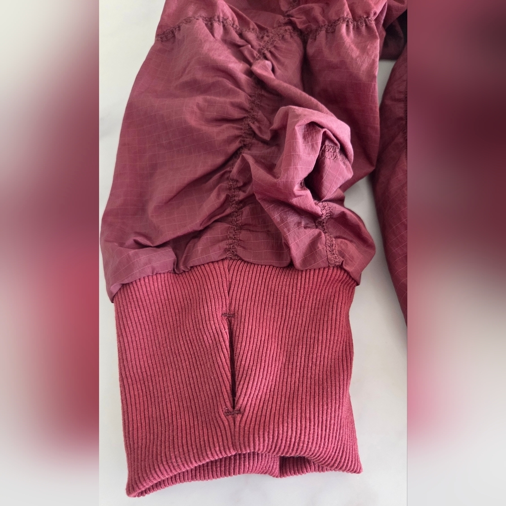 Free People Movement Happy Camper Ruched Jacket Wind Breaker Pullover - Picture 10 of 14